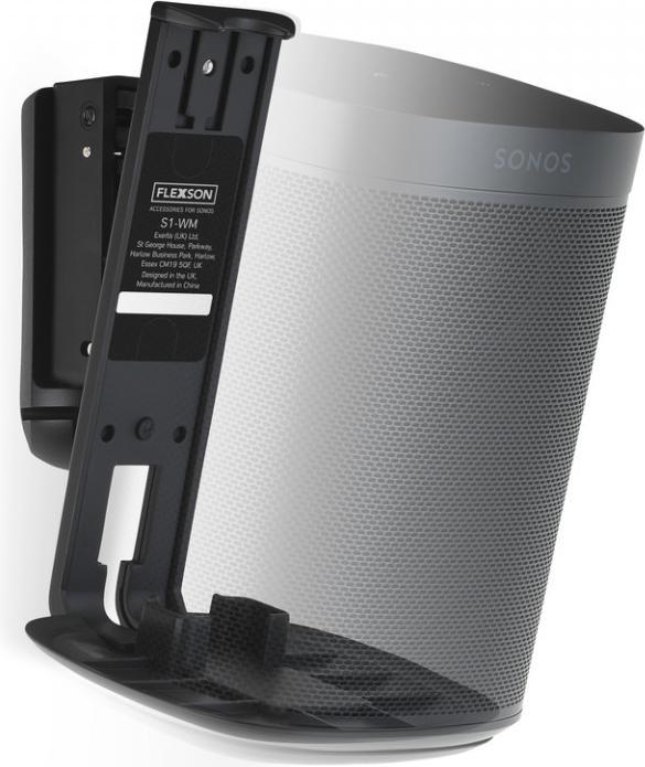 Actual product image Flexson Wall mount for Sonos One and Play:1 (1 pcs., Wall installation, Tiltable, Pivoting, Rotatable)