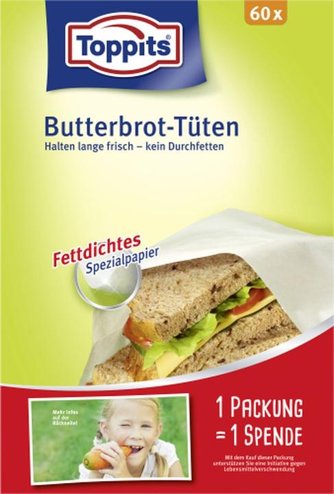 Image du produit Toppits Sachets de pain de beurre (60 x)
