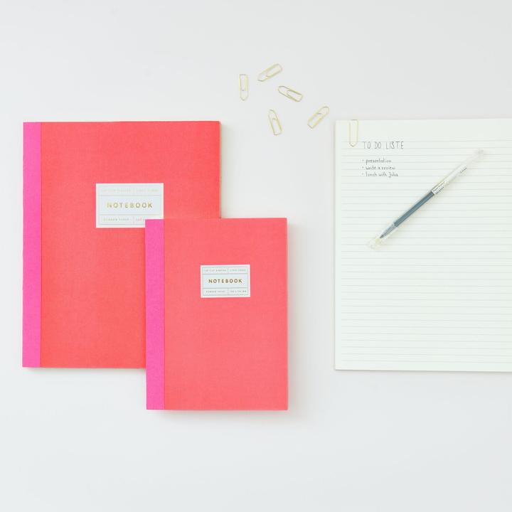 Produktbild Rico Design Notizbuch L, Neonrot (A4, Gepunktet, Harter Einband)