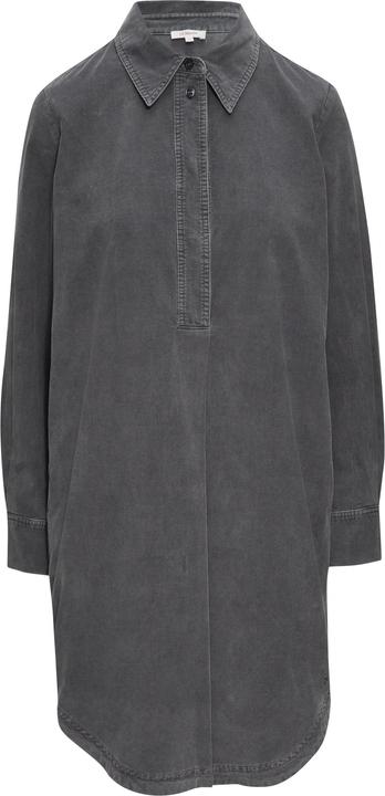 S.Oliver Kleid Hemdblusenkleid aus Feincord mit seitlichen Eingrifftaschen (36)