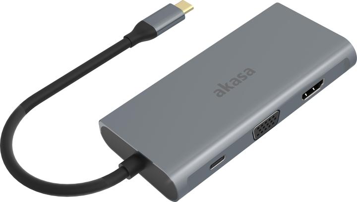 Akasa USB Type-C 9-In-1 Dock (USB-C, 9 Ports)