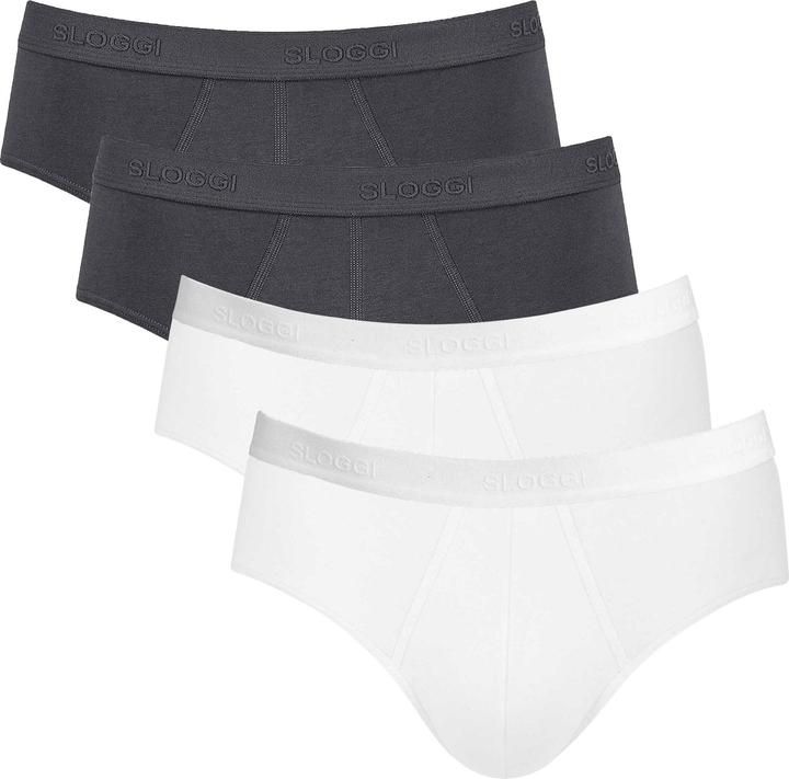 Produktbild Sloggi Slip Casual Figurbetont Basic Midi (XXL, 4er Pack)