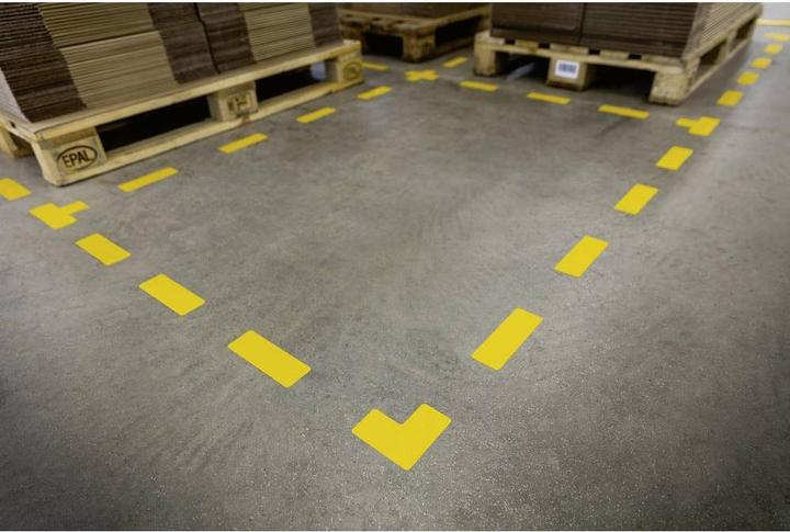 Actual product image Durable Signal stickers for the floor Form