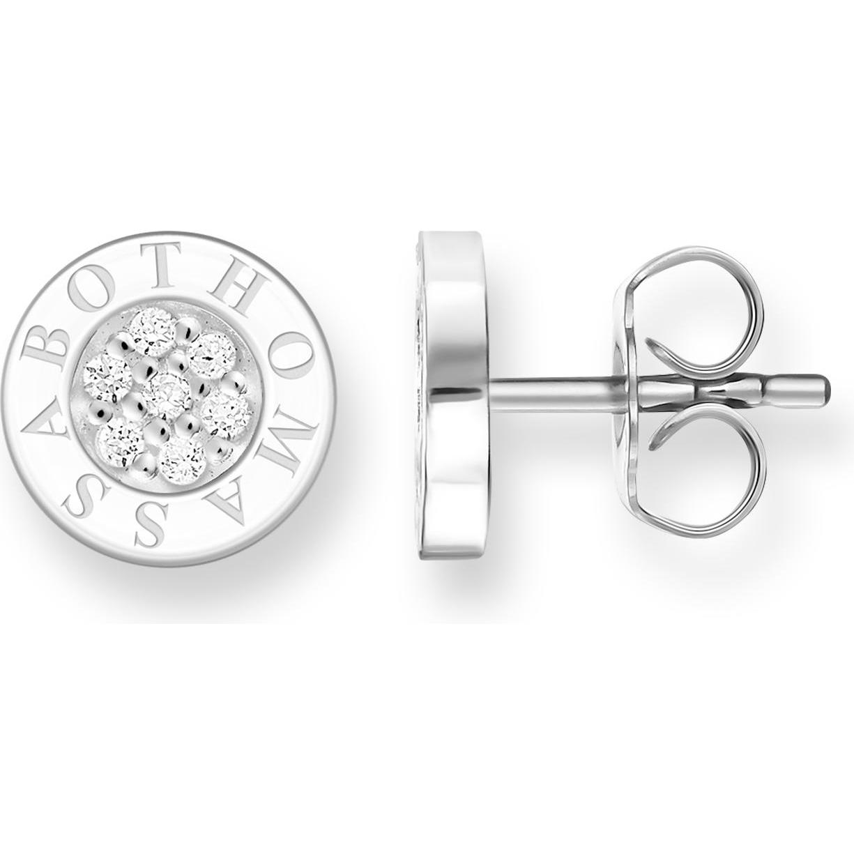Thomas Sabo: Orecchini Classic Pavé White (Argento)