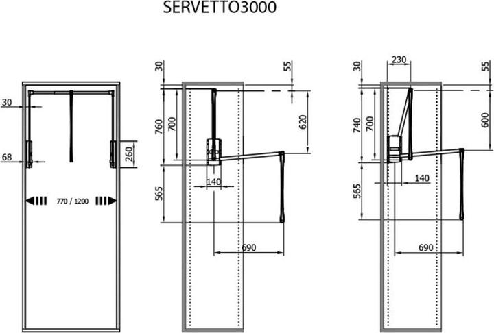 Produktbild Servetto Kleiderlift (1 Stk.)