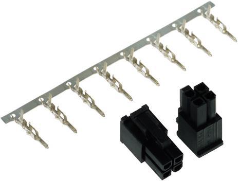 Produktbild Phobya ATX Power Connector 4Pin Stecker, 2 Stück