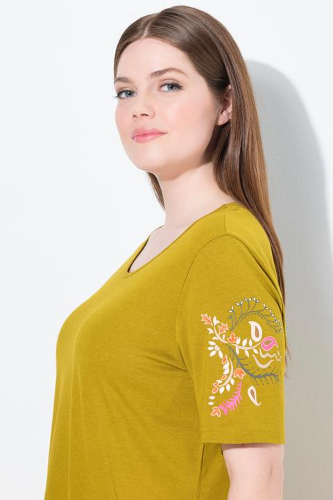 Produktbild Ulla Popken Pyjama, Paisleymuster, Rundhals, Halbarm (58)