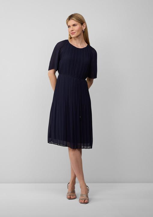 Produktbild S.Oliver Kleid Plissiertes Chiffonkleid mit Bindegürtel (46)