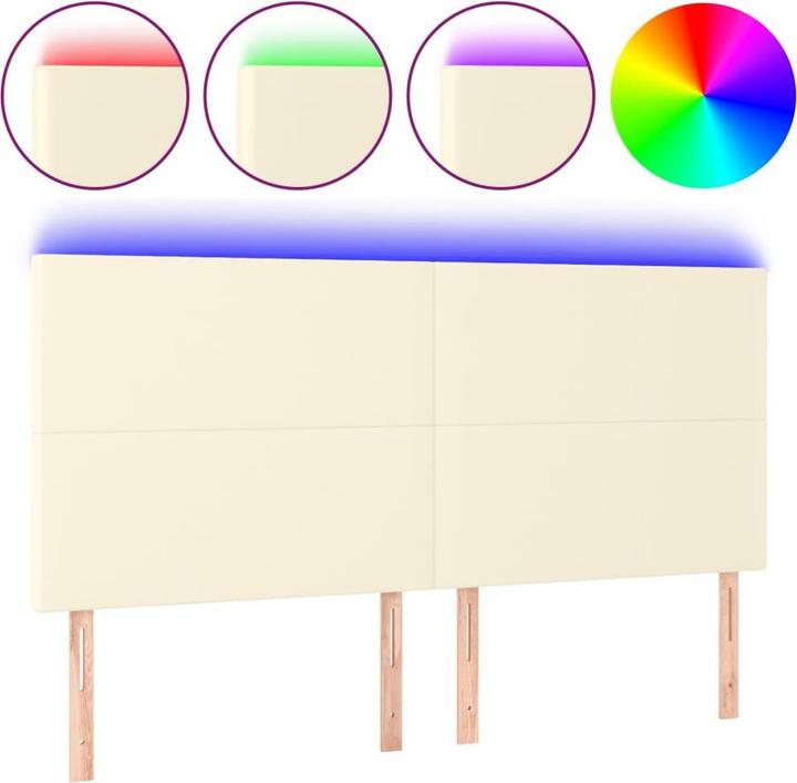 Actual product image vidaXL LED Kopfteil (160 x 5 x 128 cm)