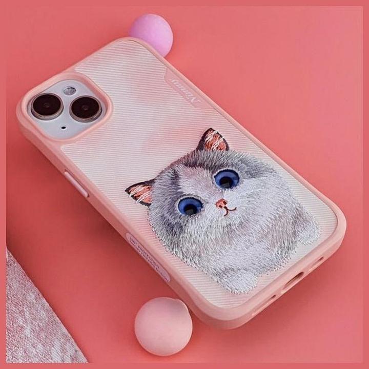 Produktbild Nimmy case iPhone 15 Pro Max 6.7" pink Big Eyed Pet 2.0 Cat (Apple iPhone 15 Pro Max)