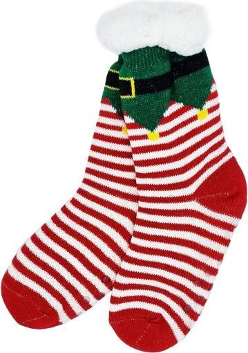 Actual product image Snazzy Santa Cozy Christmas socks Elf One Size by (One size)