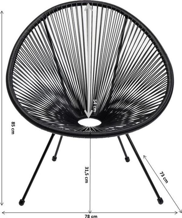 Produktbild Kare Design Sessel Acapulco Türkis