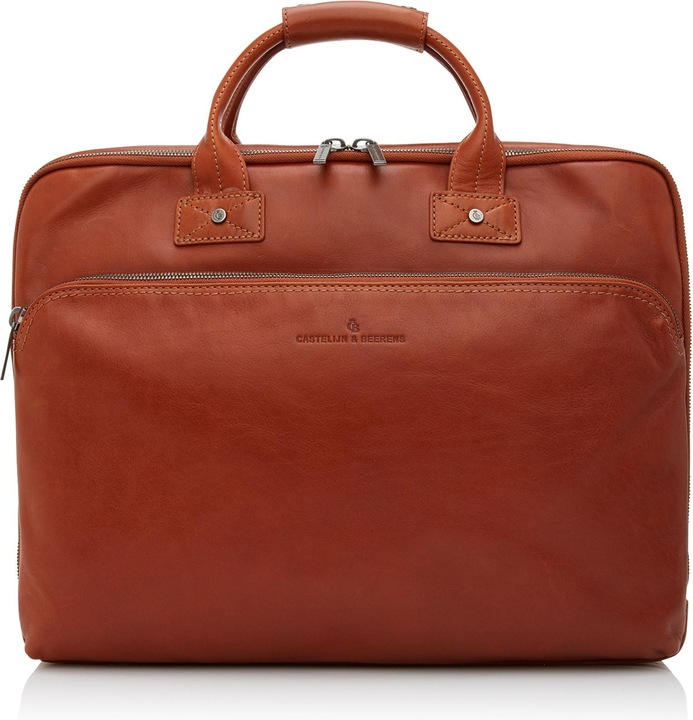 Actual product image Castelijn & Beerens & Beerens Firenze Laptoptas 17 Light Bruin 9474 (17.30")