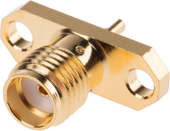 RS PRO Female coaxial connector SMA connector, flange mounting, solder connection, for coaxial K