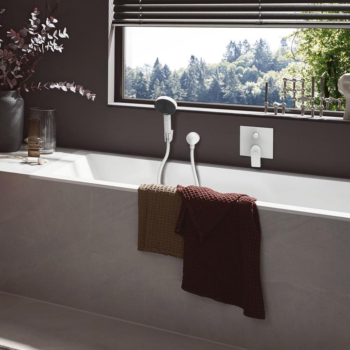 Actual product image hansgrohe Shower set PULSIFY SELECT 105 3jet, matt white (3 Beam types, 11.40 l/min)
