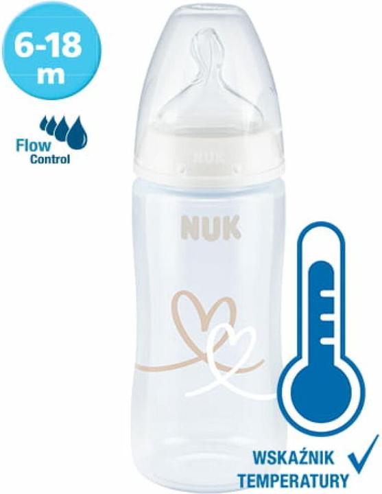 Produktbild NUK 741103 FLASCHE 300ML DURCHFLUSSKONTROLLE TEMPERATURANZEIGE (0.30 l)