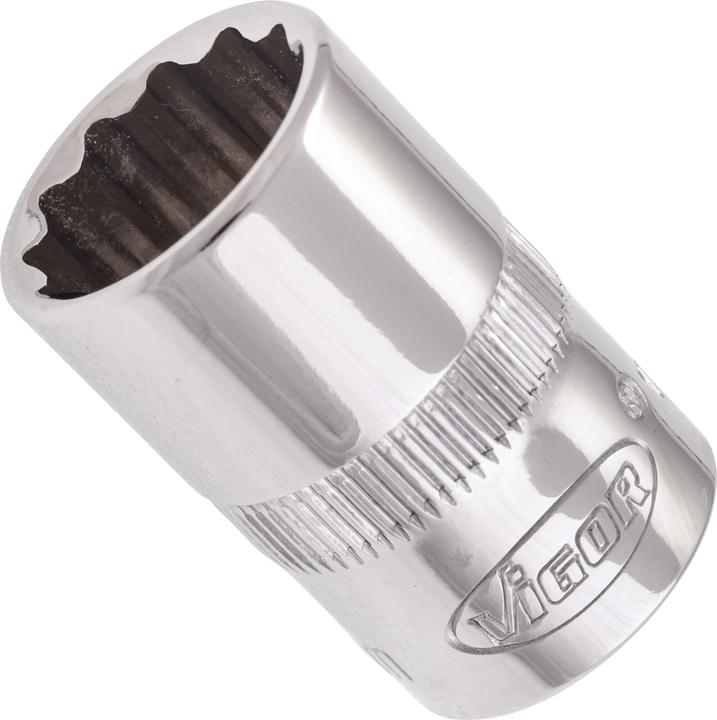Produktbild Vigor Doppelsechskant Steckschlüsseleinsatz ∙ V7538-13 ∙ Vierkant10 mm (3/8 Zoll) ∙ Aussen Doppel-Se… (13 mm)