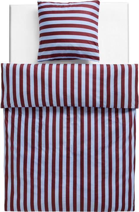 Actual product image HAY Duvet cover??T?? dark red striped (Duvet cover, 200 x 210 cm)