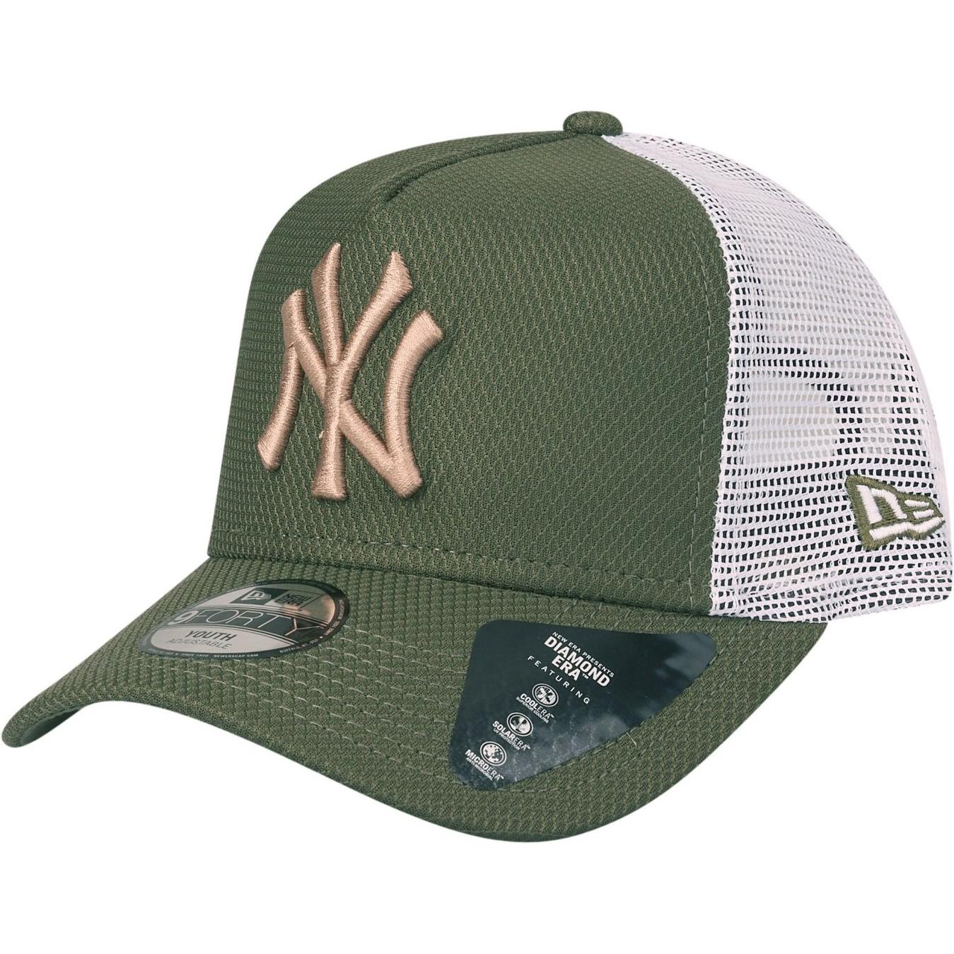 New Era, Jungen, Cap, Kinder Cap - DIAMOND TRUCKER NY Yankees oliv Child, Grün, (53, 52 C, 54 C)