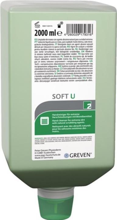 Immagine prodotto PGP Detergente per mani GREVEN® SOFT U 2l solvente 2 l (Sapone liquido, 2000 ml)