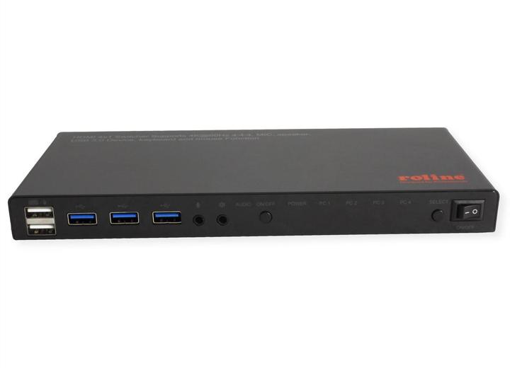 Actual product image Roline KVM Switch 4fach, USB + HDMI 4K60