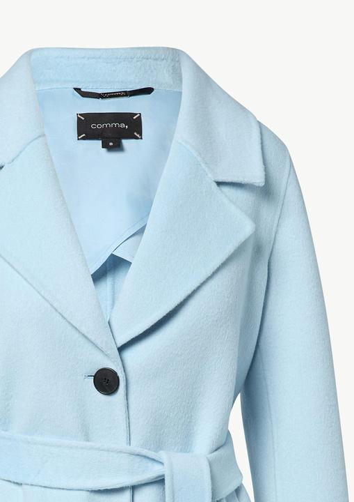 Produktbild Comma Outdoor-Mantel Weicher Blazer-Mantel im Relaxed Fit mit Gürtel und Logo-Detail