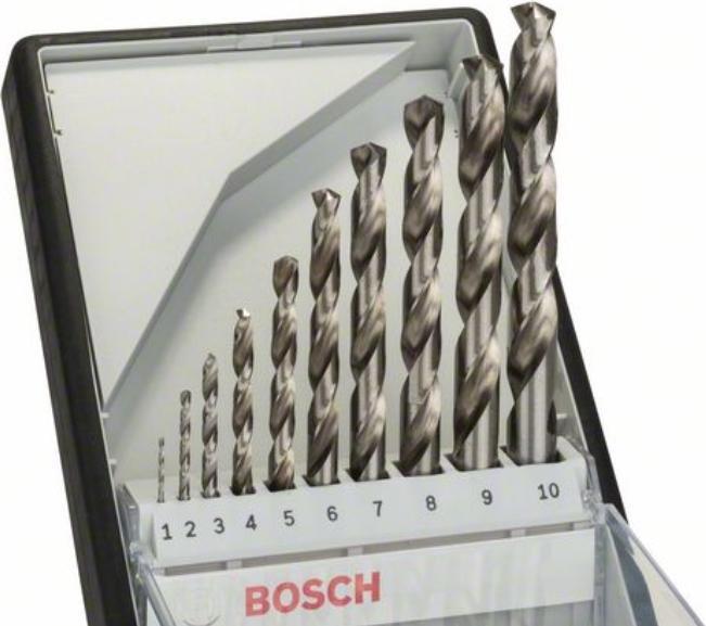 Image du produit Bosch Professional Zubehör Assortiment de forets hélicoïdaux PRO Metal HSS-G, 10 pcs. (5 mm, 6 mm, 7 mm, 8 mm, 10 mm, 4 mm, 3 mm, 2 mm, 1 mm, 9 mm)