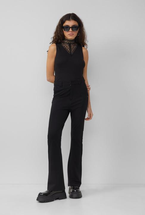 Produktbild S.Oliver T-Shirt Top mit Spitzeneinsatz (XS)