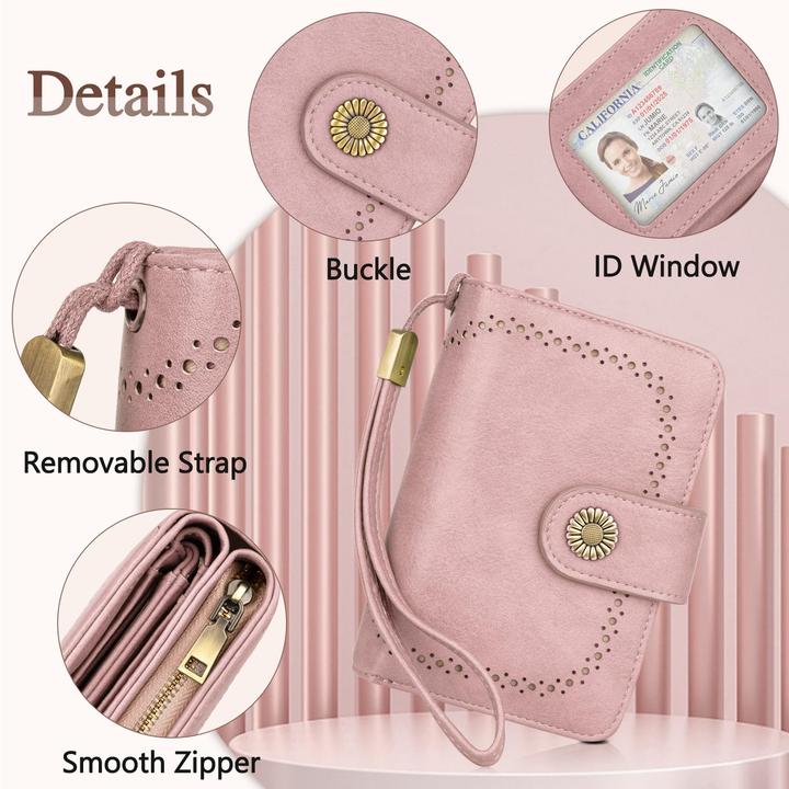 Only-Bags.Store Brieftasche Grosse Kapazität PU-Leder Vintage Brieftasche