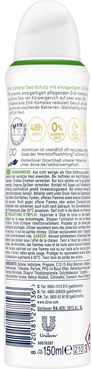 Produktbild Dove 0% Zink (Spray, 150 ml)