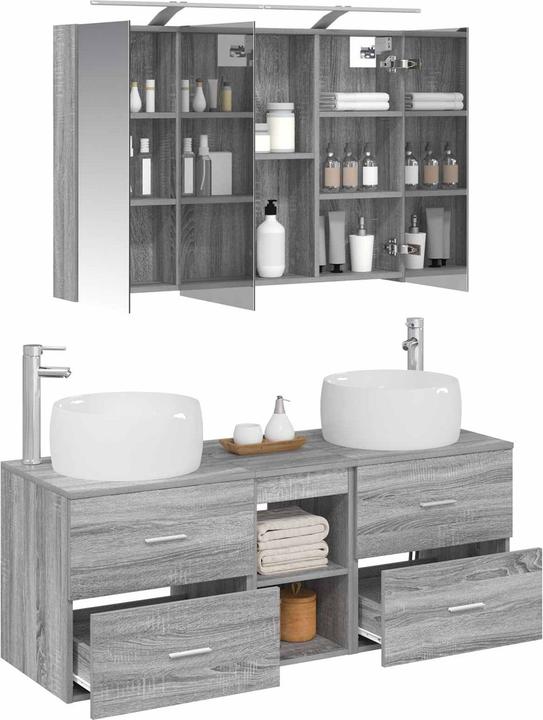 Produktbild vidaXL Badezimmerspiegel-Set (14.50 x 70 cm)