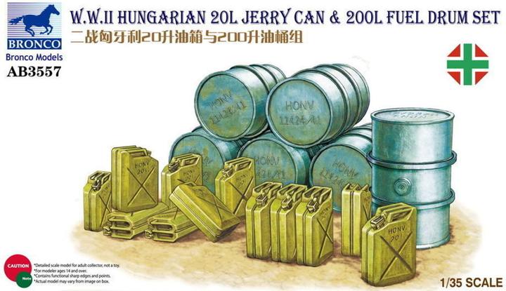 Productafbeelding Bronco WOII Hongaarse 20L jerrycan & 200L brandstofvat