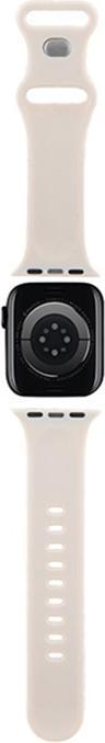 Actual product image Hello Kitty Pasek HKAWMSDGPTE Apple Watch 38/40/41mm beżowy/beige strap Silicone Tags Graffiti (41 mm, 38 mm, 40 mm, Silicone/stainless steel)