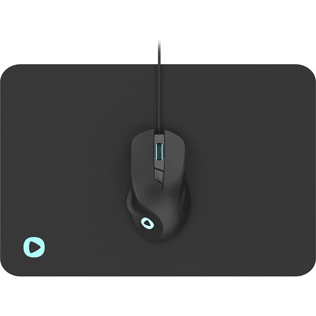 Platinet mouse PMOM010 + mouse pad, black (45571) (Kabelgebunden), Maus, Schwarz