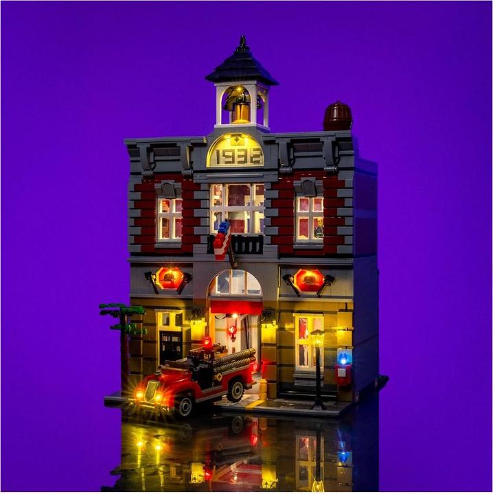 Actual product image Light my bricks LMB 2.0 LEGO® 10197# Fire Brigade Light Kit