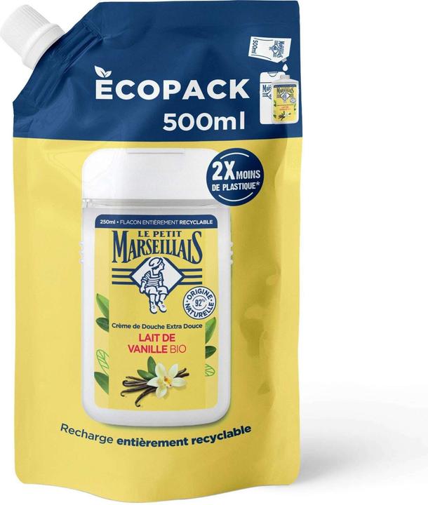 Le Petit Marseillais Nachfüllbeutel Vanille (500 ml)