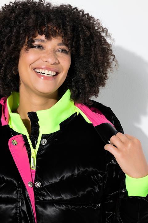 Actual product image Angel of Style Steppmantel, Straight Fit, Neon-Details, Rückenprint