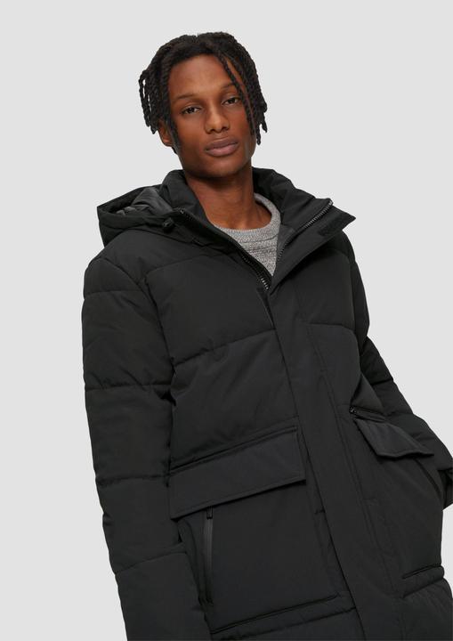Produktbild S.Oliver Outdoor-Mantel Gesteppter Parka mit Kapuze und Innenkragen