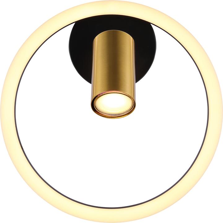 Actual product image Globo Wall lamp Marrie black LED (800 lm, GU10)