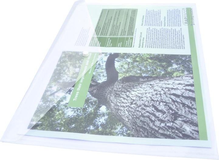 Produktbild Rapesco 10 ® Dokumententaschen DIN A3 transparent klar (A3, 10x)