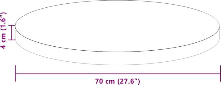 Produktbild vidaXL Moderne Möbel (70 x 70 x 4 cm)