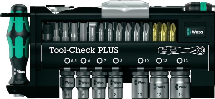 Image du produit Wera Tool-Check PLUS (Six pans creux TX M10, Six pans creux TX M15, Six pans creux TX M30, Croix Phillips PH M1, Croix Phillips PH M2, Six pans creux TX M25, Croix Pozidriv PZ M1, Croix Pozidriv PZ M2, Croix Phillips PH M3, Croix Pozidriv PZ M3, Six pans creux TX M20, Six pans creux TX M40)