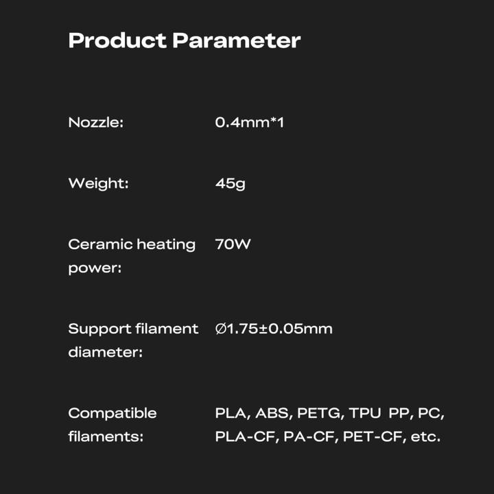Image du produit Creality Keramik-Heizblock Kit für K2 / K2 Pro (Pièce de rechange)
