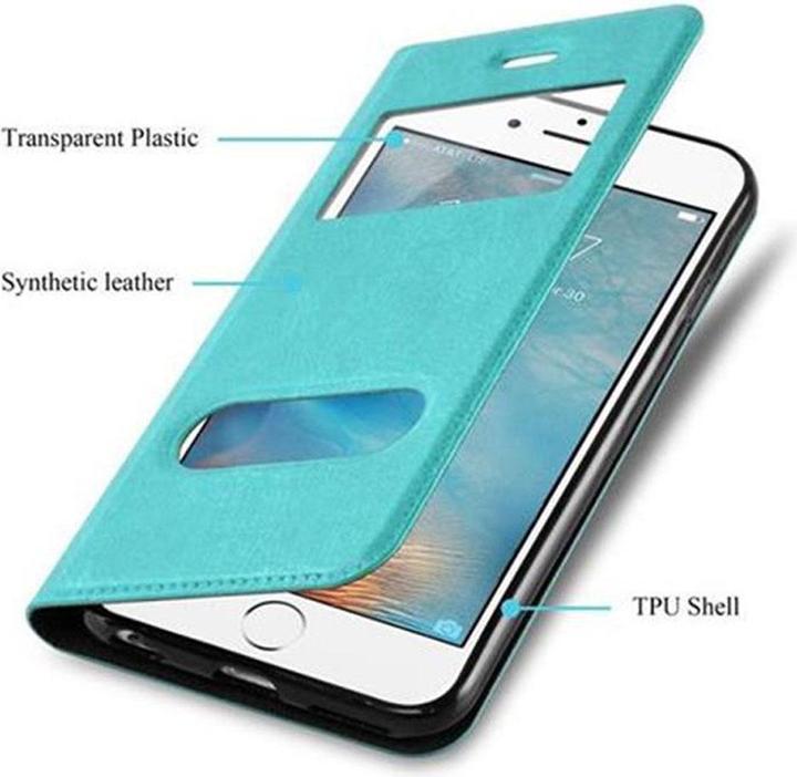 Actual product image Cadorabo Book with View double window cover (Apple iPhone 6, Apple iPhone 6s)