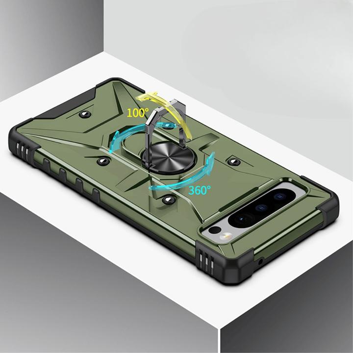 Produktbild Cover-Discount Google Pixel 8 - Armor Case mit Kickstand grün (Google Pixel 8)