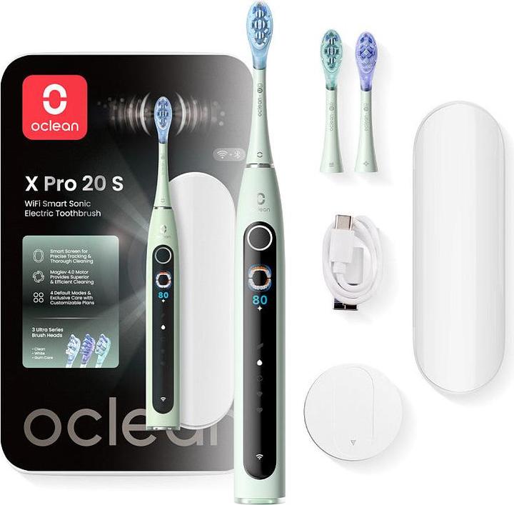 Image du produit Clean OCLEAN Brosse à dents électrique X Pro 20 Set Vert (Brosse à dents sonique)