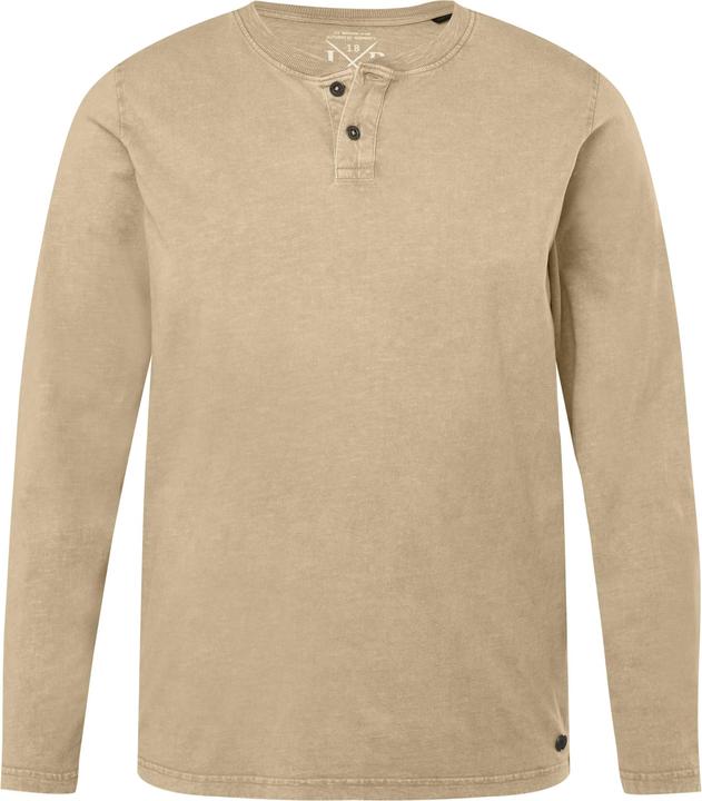 Produktbild JP1880 JP 1880 Langarm-Henley, Rundhals mit Knopfleiste (6XL)