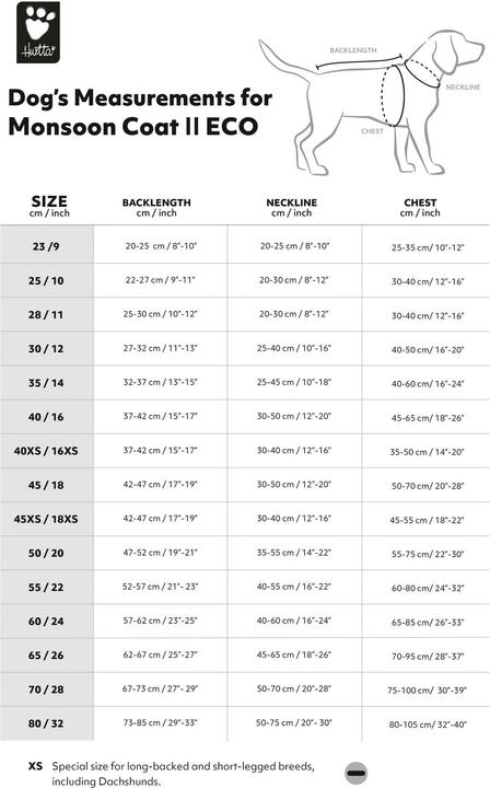 Produktbild Hurtta Regenmantel Monsoon V2 Eco Pink, 55 cm (Hunderegenmantel)