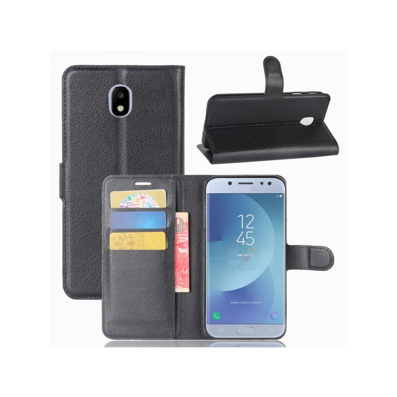 Thumbnail - Screenguard Samsung Galaxy J3 2017 Leather Guard Lederhülle (Samsung Galaxy J3 2017 (US Version)), Smartphone Hülle, Sch...