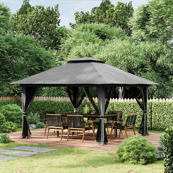 Immagine prodotto Outsunny Padiglione pieghevole (392 cm, 392 cm)